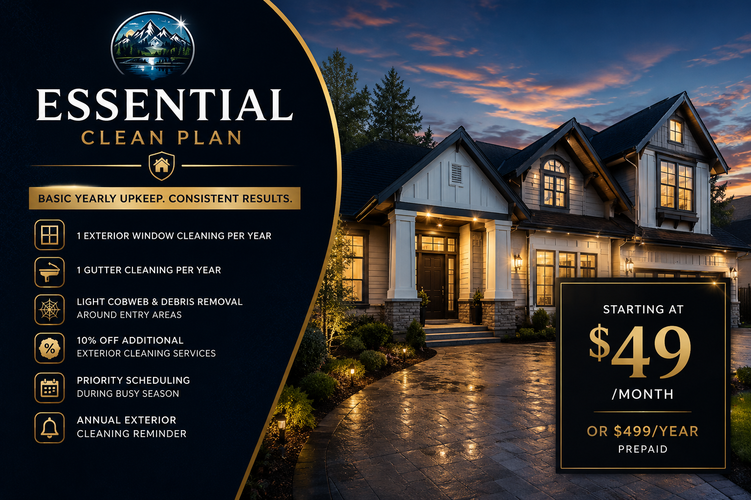 Essential Exterior Cleaning Plan